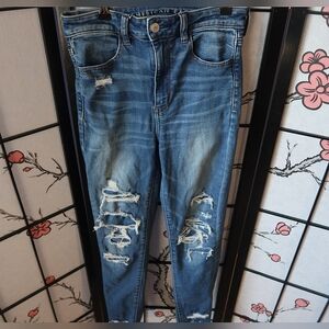 American Eagle High Rise Jegging Crop Size 6 Long